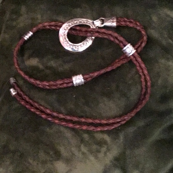 Leather Braided. Belt - Picture 1 of 2